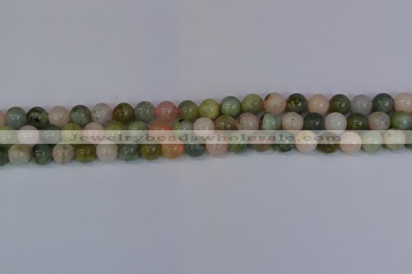 CMG162 15.5 inches 8mm round morganite gemstone beads wholesale