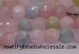 CMG210 15.5 inches 6mm faceted round morganite beads wholesale