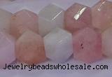 CMG226 15.5 inches 12*14mm - 14*16mm faceted nuggets morganite beads