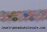 CMG232 15.5 inches 10*14mm flat teardrop morganite beads wholesale