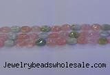 CMG237 15.5 inches 8*12mm oval morganite beads wholesale