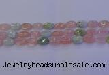 CMG238 15.5 inches 10*14mm oval morganite beads wholesale