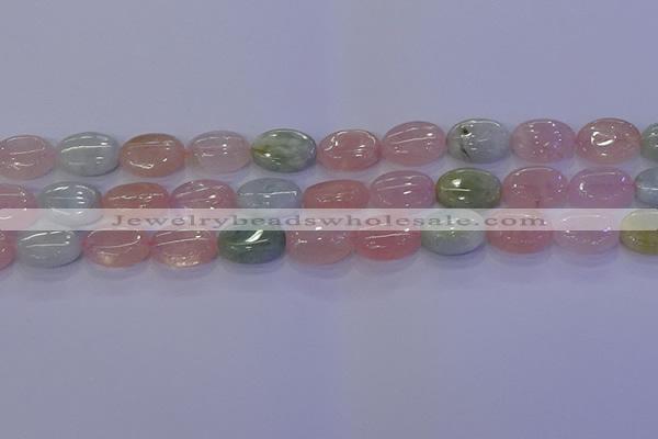 CMG238 15.5 inches 10*14mm oval morganite beads wholesale