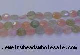 CMG256 15.5 inches 16mm faceted coin morganite beads