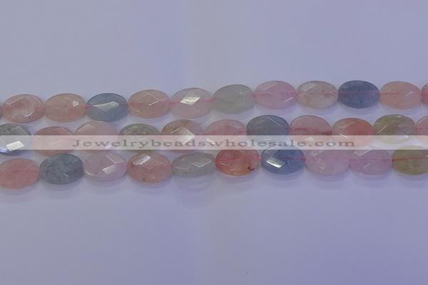 CMG265 15.5 inches 8*12mm faceted oval morganite beads