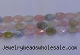 CMG274 15.5 inches 13*18mm faceted flat teardrop morganite beads