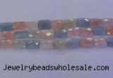 CMG279 15.5 inches 12*16mm faceted rectangle morganite beads