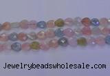 CMG283 15.5 inches 10*10mm faceted heart morganite beads