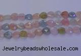 CMG284 15.5 inches 12*12mm faceted heart morganite beads