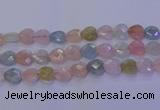 CMG285 15.5 inches 14*14mm faceted heart morganite beads