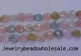 CMG286 15.5 inches 16*16mm faceted heart morganite beads