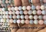 CMG331 15.5 inches 8mm round morganite beads wholesale