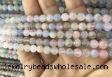 CMG341 15.5 inches 6mm round natural morganite beads