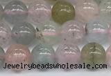 CMG391 15.5 inches 6mm round morganite gemstone beads