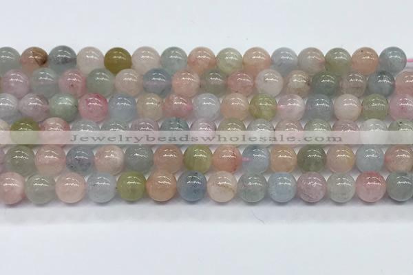 CMG392 15.5 inches 8mm round morganite gemstone beads