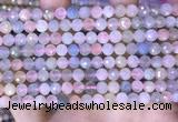 CMG415 15.5 inches 6mm faceted round morganite gemstone beads