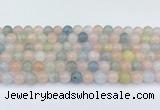 CMG431 15.5 inches 8mm round morganite beads wholesale