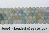 CMG442 15.5 inches 10mm round morganite gemstone beads wholesale