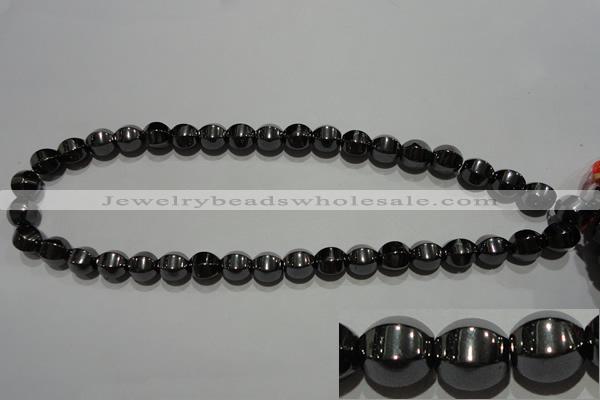 CMH130 15.5 inches 10*10mm pumpkin magnetic hematite beads