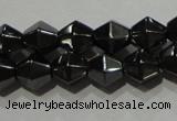 CMH135 15.5 inches 6*6mm faceted bicone magnetic hematite beads