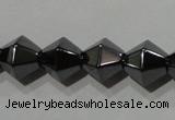 CMH136 15.5 inches 8*8mm faceted bicone magnetic hematite beads