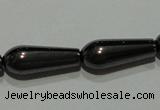 CMH139 15.5 inches 6*16mm teardrop magnetic hematite beads