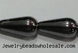 CMH140 15.5 inches 8*16mm teardrop magnetic hematite beads