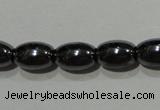 CMH146 15.5 inches 5*8mm rice magnetic hematite beads wholesale