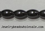 CMH147 15.5 inches 6*9mm rice magnetic hematite beads wholesale