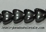 CMH172 15.5 inches 8*8mm heart magnetic hematite beads wholesale