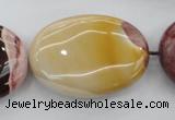 CMK144 15.5 inches 25*35mm oval mookaite beads wholesale