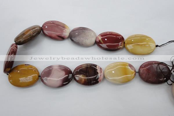 CMK144 15.5 inches 25*35mm oval mookaite beads wholesale