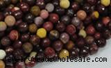 CMK15 15.5 inches 4mm faceted round mookaite beads wholesale