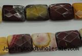 CMK150 15.5 inches 12*16mm faceted rectangle mookaite beads wholesale