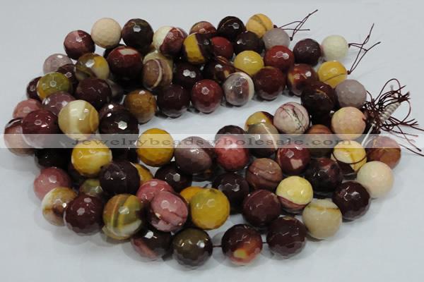 CMK18 15.5 inches 20mm faceted round mookaite beads wholesale