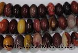 CMK221 15.5 inches 6*10mm rondelle mookaite gemstone beads