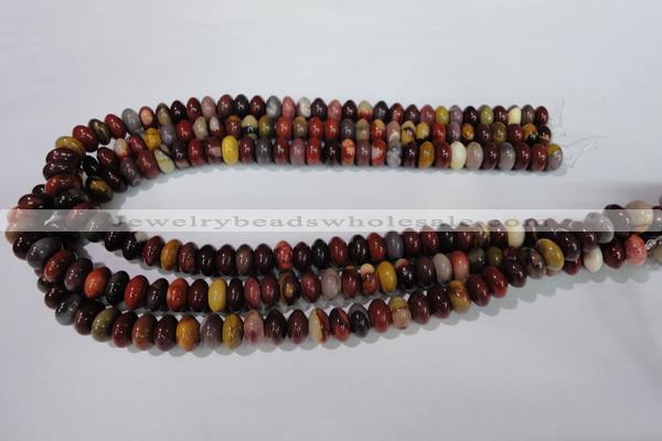 CMK221 15.5 inches 6*10mm rondelle mookaite gemstone beads