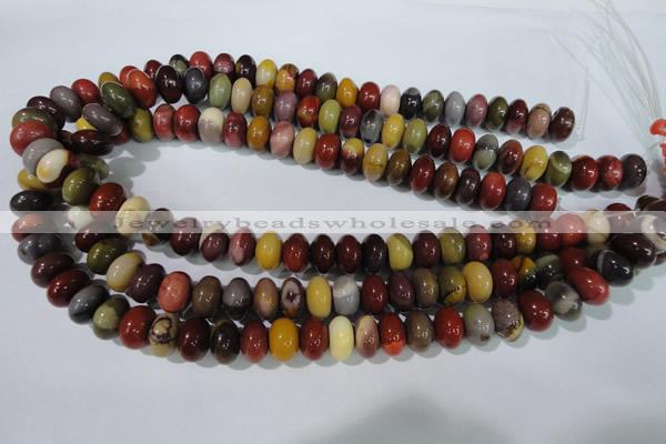 CMK222 15.5 inches 8*12mm rondelle mookaite gemstone beads