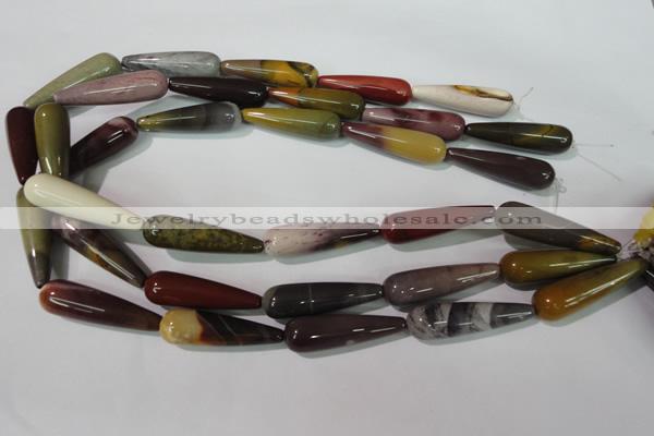 CMK227 15.5 inches 10*35mm teardrop mookaite gemstone beads