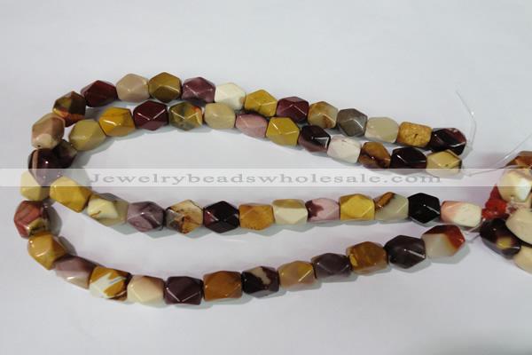 CMK232 15.5 inches 10*15mm faceted nuggets mookaite gemstone beads