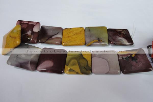 CMK276 15.5 inches 40*40mm square mookaite gemstone beads