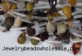 CMK288 Top-drilled 6*9mm faceted teardrop mookaite gemstone beads