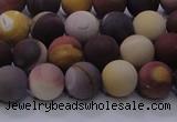 CMK292 15.5 inches 8mm round matte mookaite beads wholesale