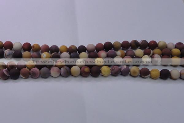 CMK292 15.5 inches 8mm round matte mookaite beads wholesale