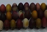 CMK302 15.5 inches 6*10mm rondelle matte mookaite beads wholesale