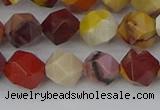 CMK325 15.5 inches 8mm faceted nuggets mookaite gemstone beads