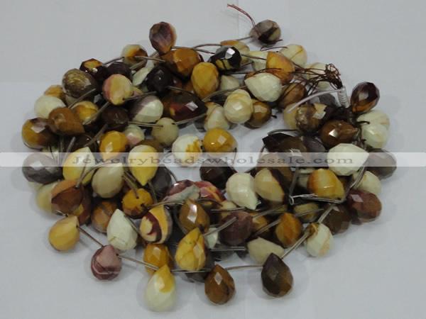 CMK35 15.5 inches 13*18mm faceted teardrop mookaite beads wholesale