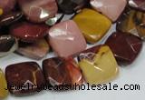 CMK42 15.5 inches 15*15mm faceted square mookaite beads wholesale