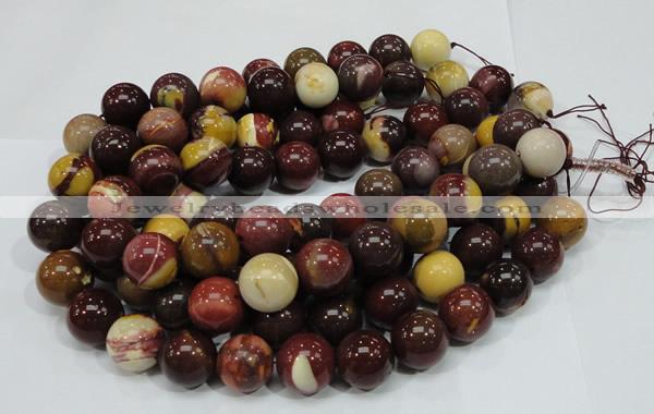 CMK61 15.5 inches 20mm round mookaite gemstone beads wholesale