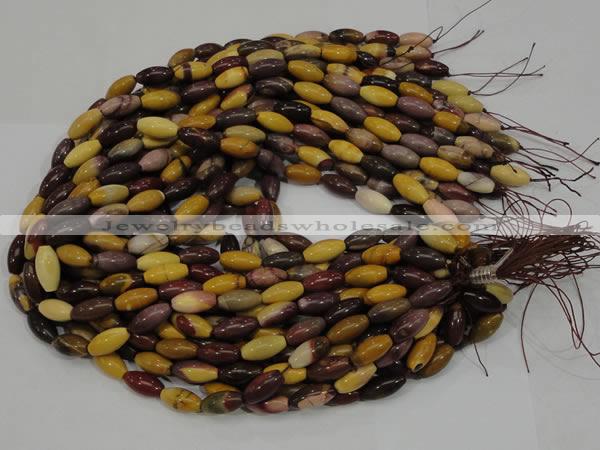 CMK65 15.5 inches 8*16mm rice mookaite gemstone beads wholesale